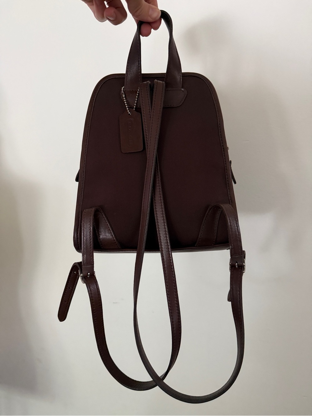 VINTAGE COACH neoprene and leather backpack, model 6215 - Picture 5 of 16